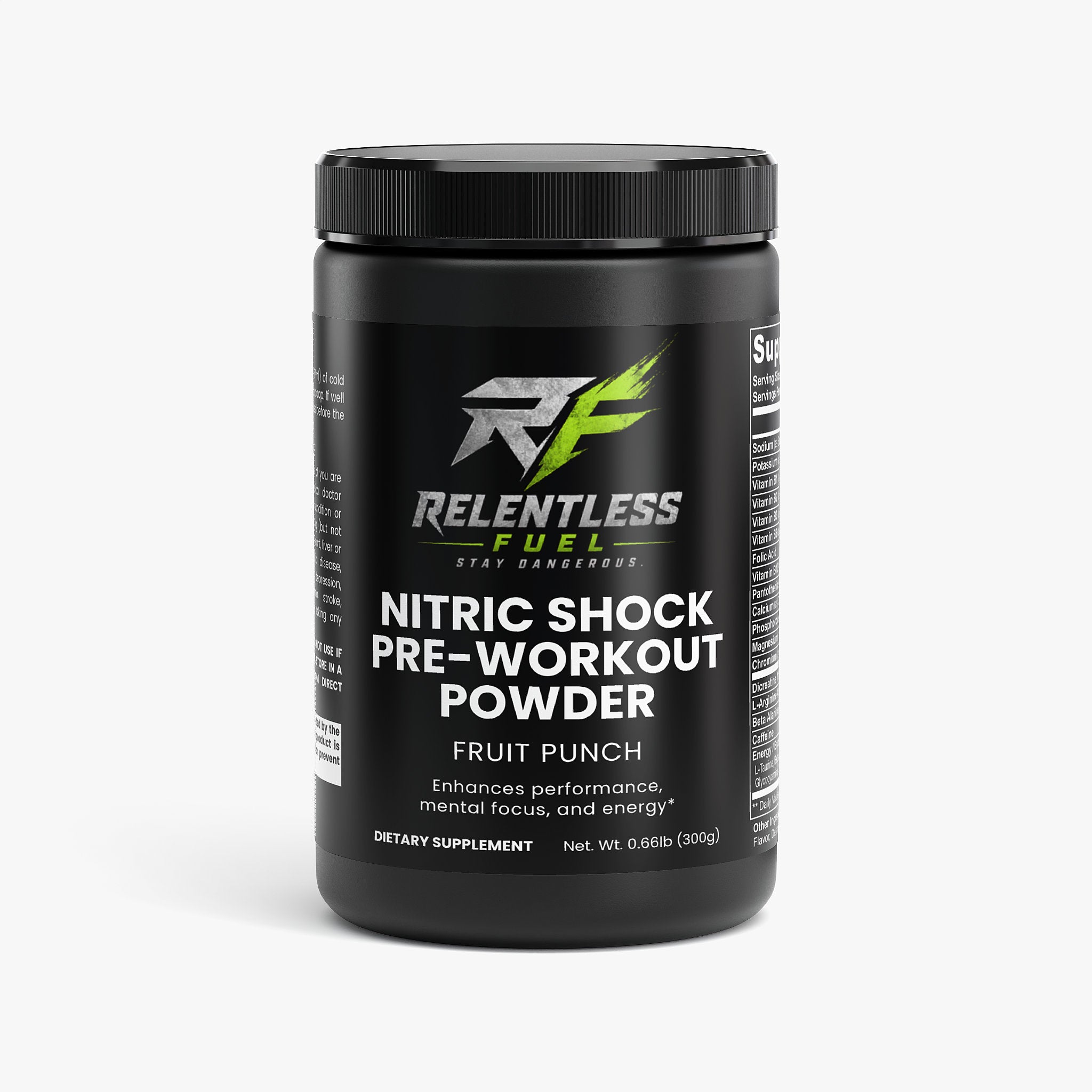 STAY DANGEROUS Pre-Workout Powder (Fruit Punch)